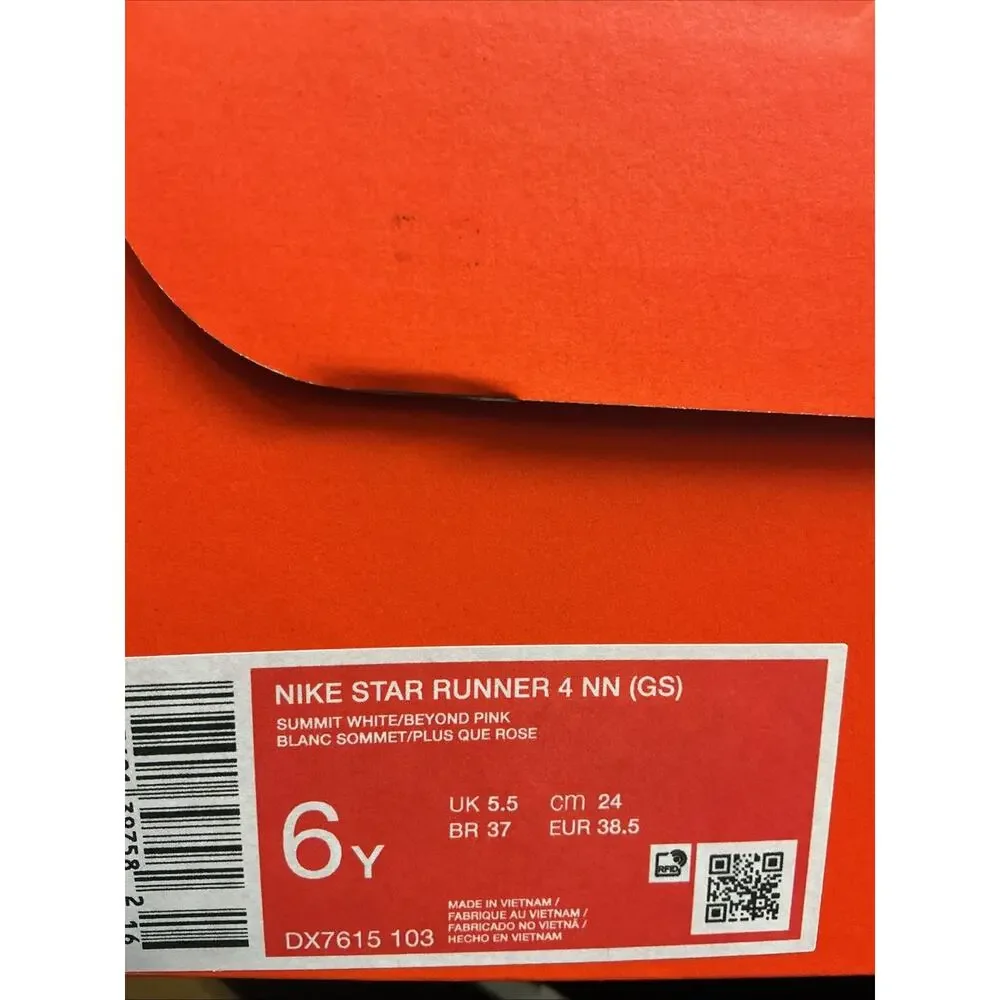 Size 6 Youth Nike STAR RUNNER 4 NN GS DX7615 103
